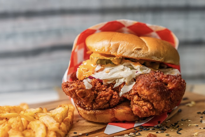 Scoville Hot Chicken signature dishes Chicken SandwichChicken Tender SandwichDirty Fries